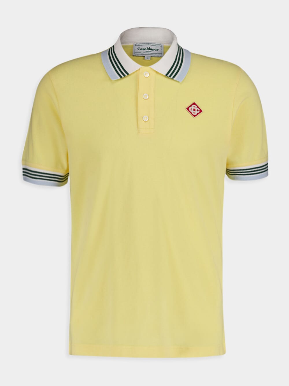 CasablancaPique Cotton Polo Shirt at Fashion Clinic