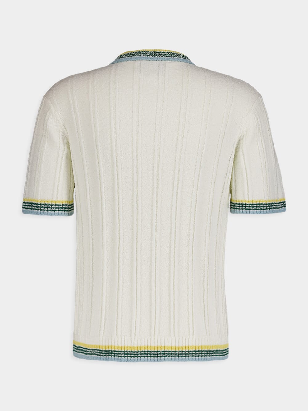 CasablancaRib Boucle Polo Shirt at Fashion Clinic