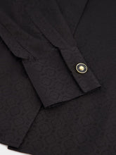 Casablanca Straight-Point Colar Silk Shirt