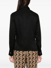 Casablanca Straight-Point Colar Silk Shirt