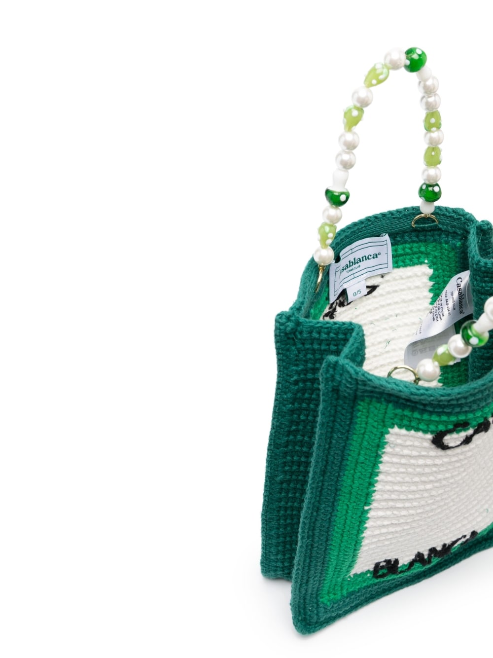 CasablancaTennis Beaded Crochet Bag at Fashion Clinic