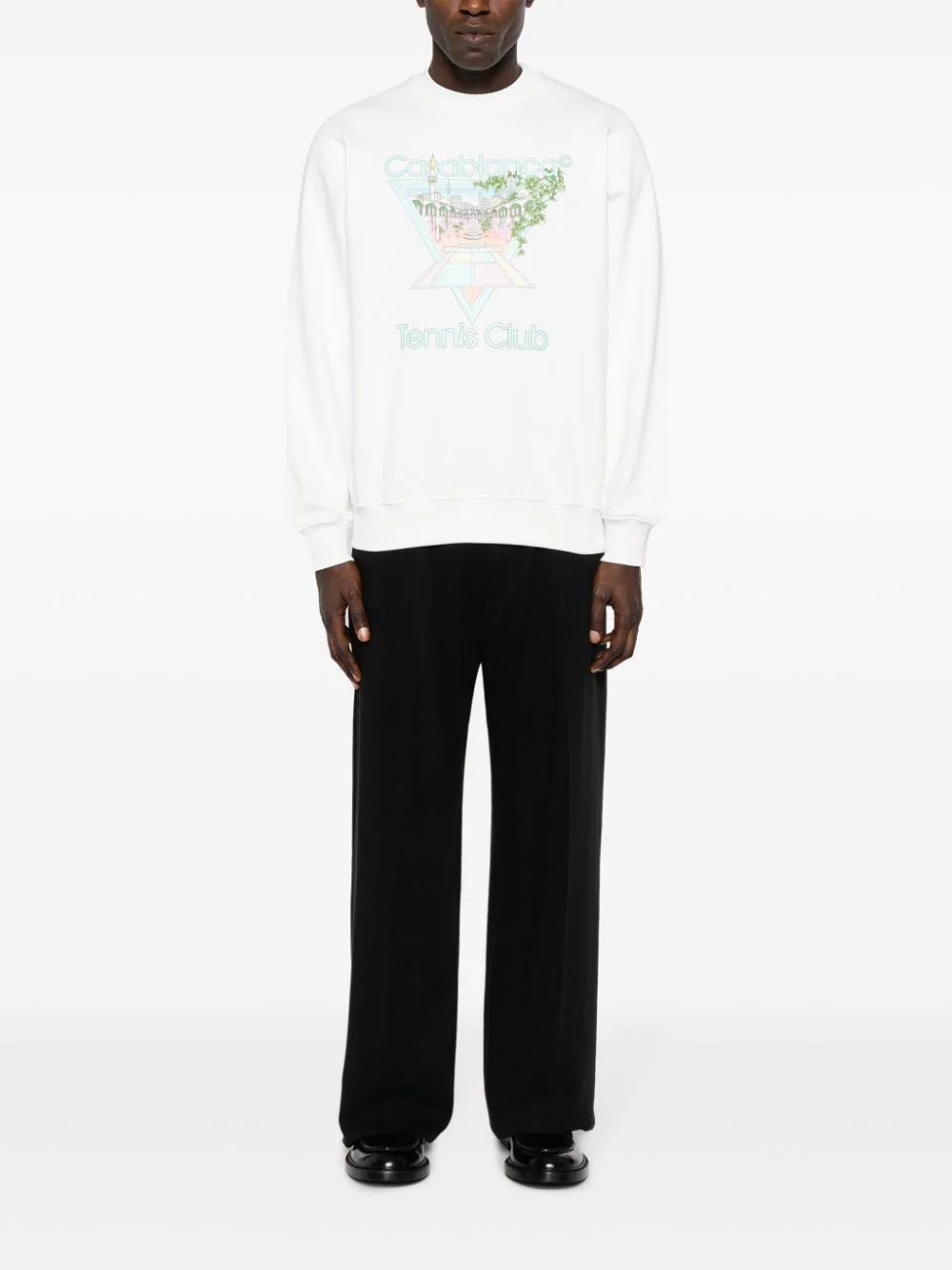 CasablancaTennis Club Icon Cotton Sweatshirt at Fashion Clinic