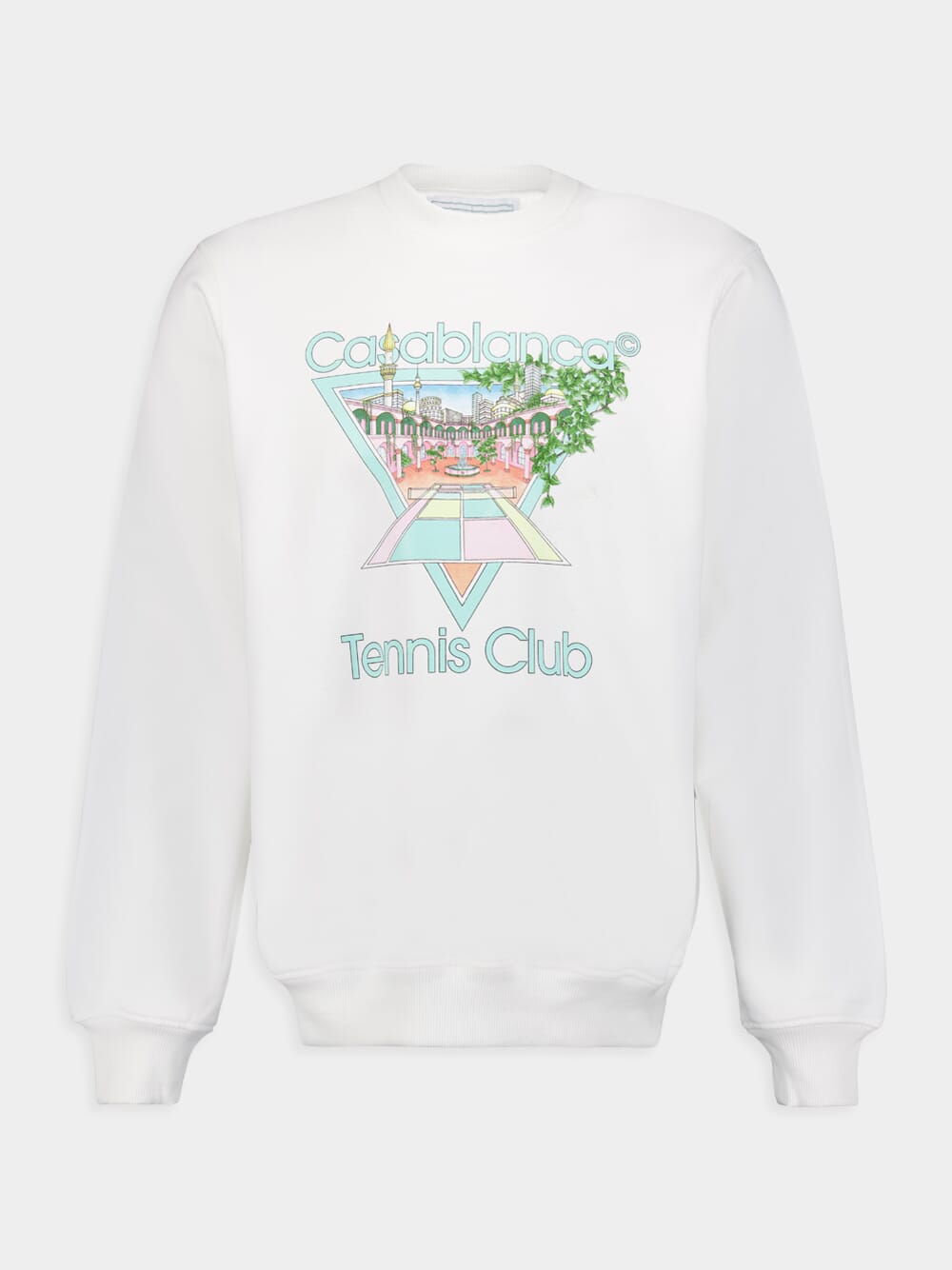 CasablancaTennis Club Icon Cotton Sweatshirt at Fashion Clinic