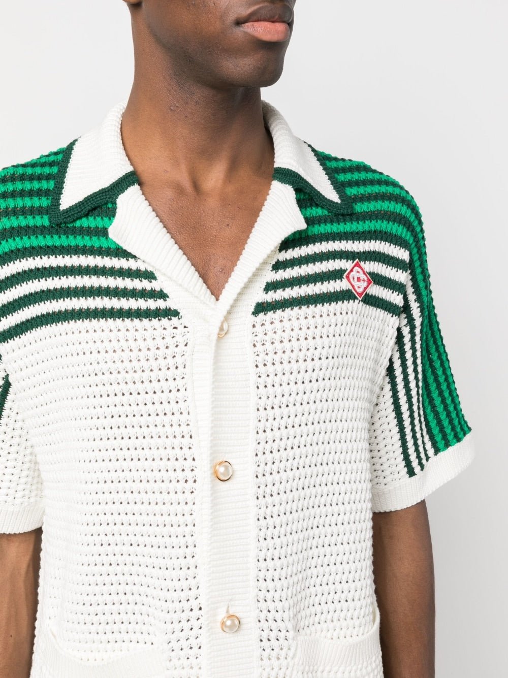 CasablancaTennis Crochet Shirt at Fashion Clinic