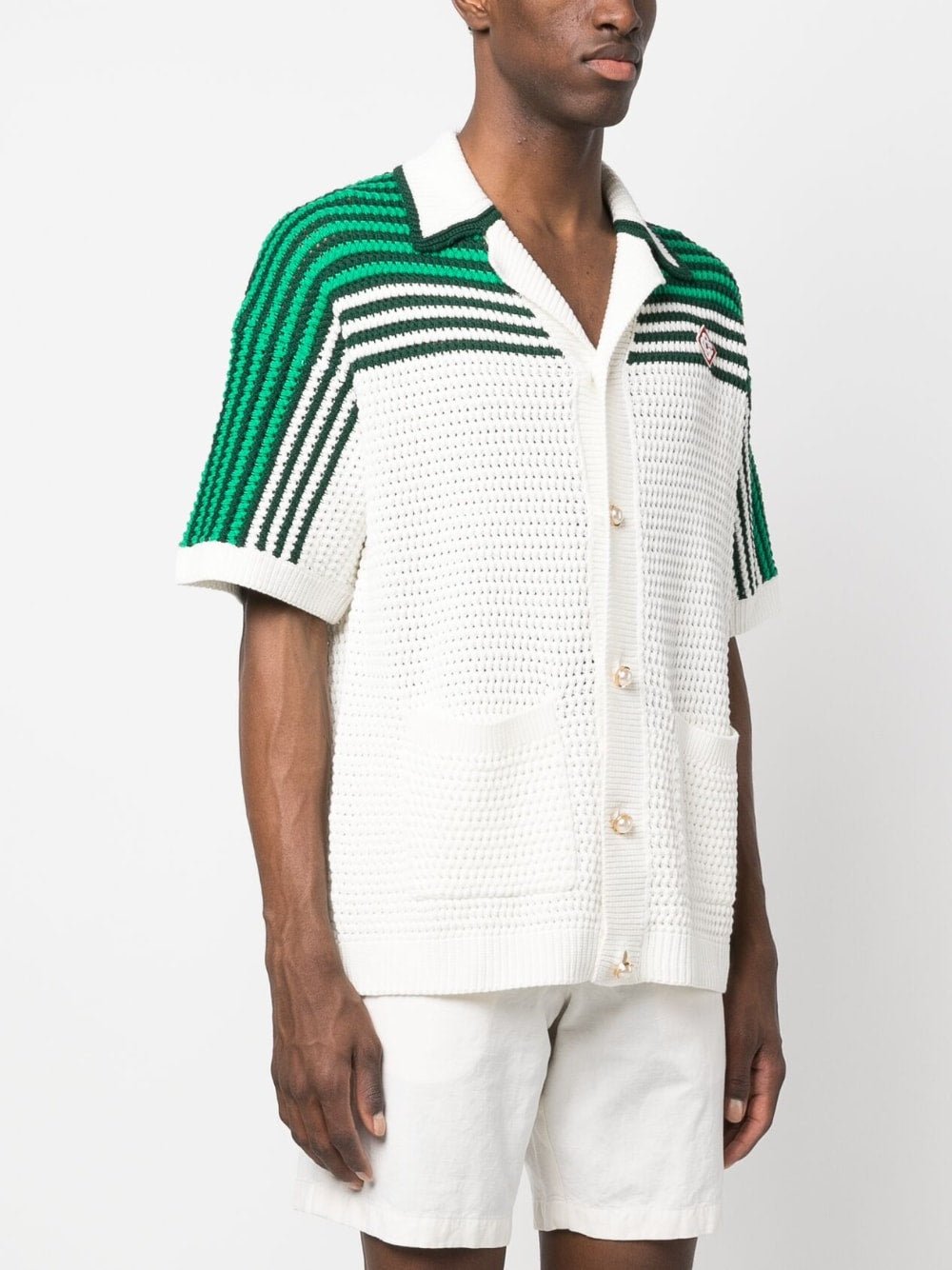 CasablancaTennis Crochet Shirt at Fashion Clinic