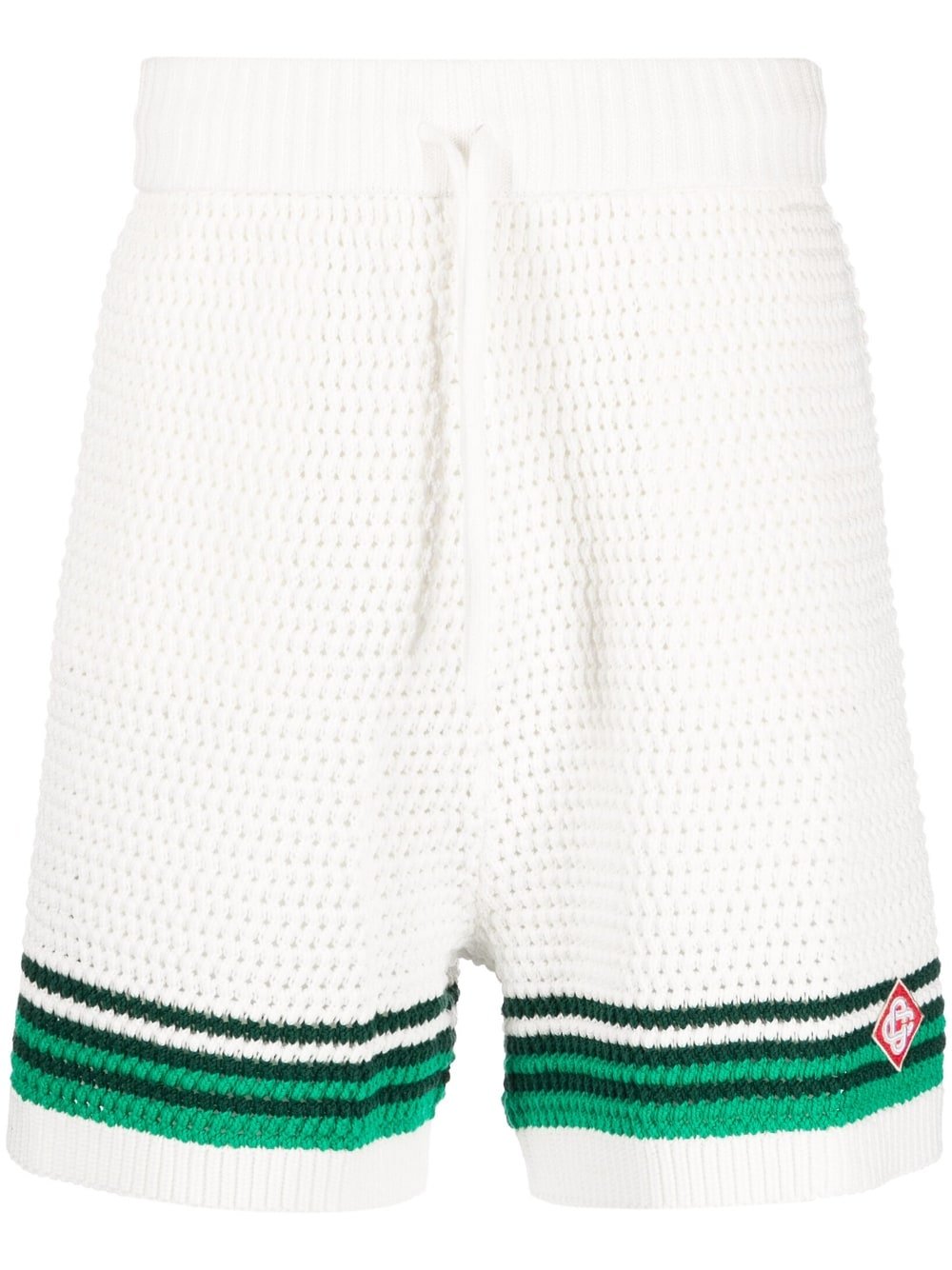 CasablancaTennis Crochet Shorts at Fashion Clinic