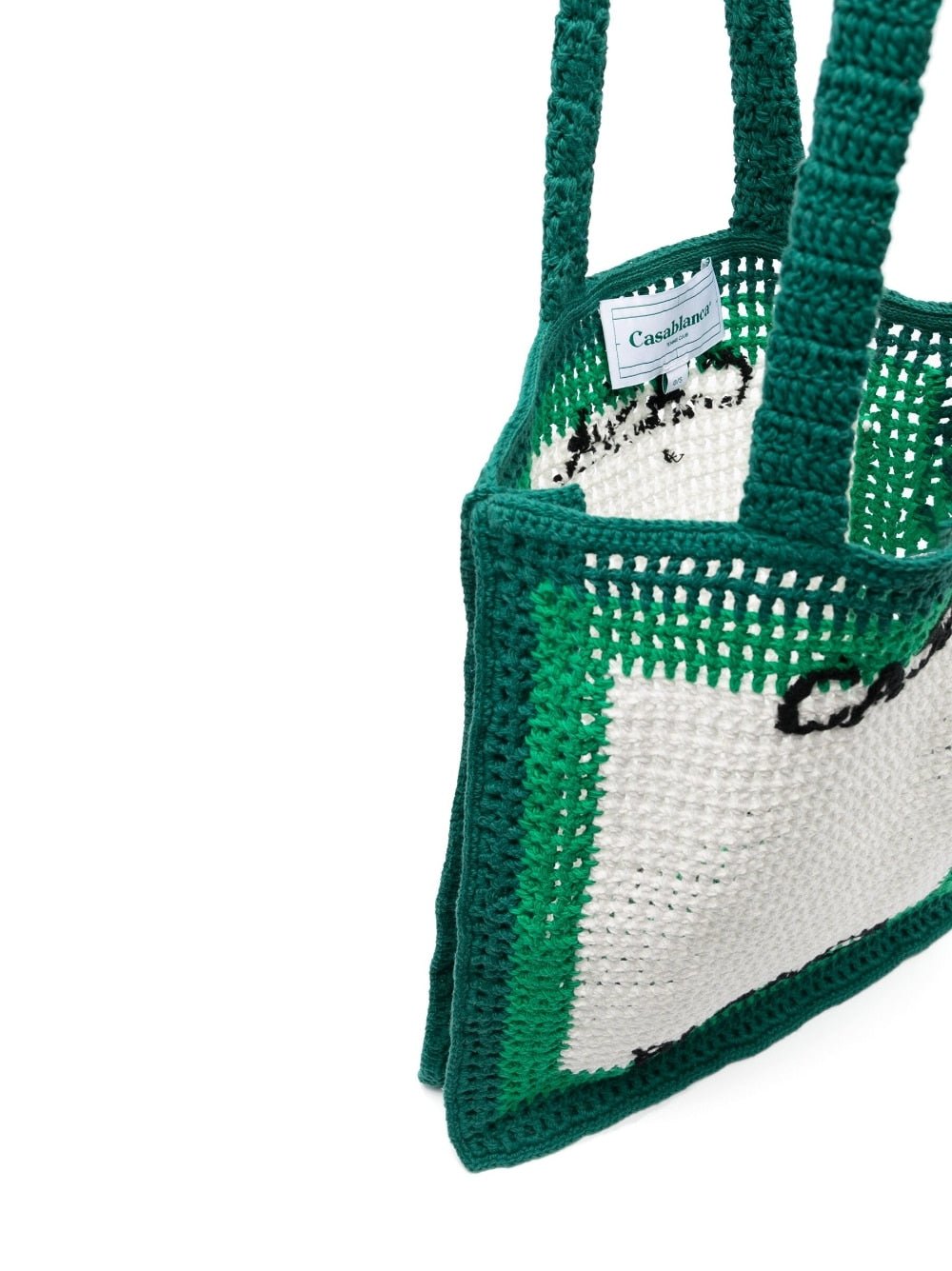 CasablancaTennis Crochet Tote Bag at Fashion Clinic