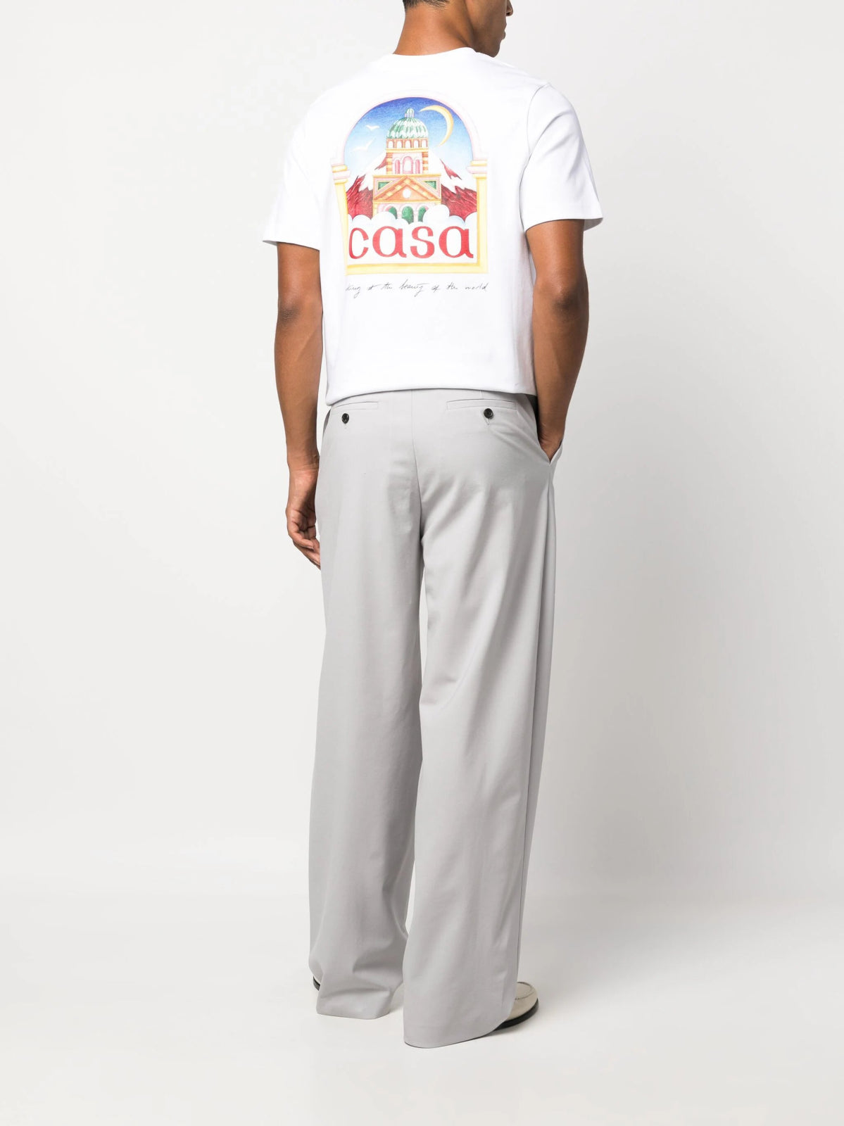 CasablancaVue De L'Arche Organic-Cotton T-Shirt at Fashion Clinic