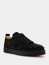 Christian Louboutin Louis Junior Suede Calf And Spikes