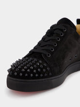 Christian Louboutin Louis Junior Suede Calf And Spikes