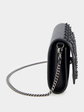 Christian Louboutin Paloma Embellished Black Leather Clutch
