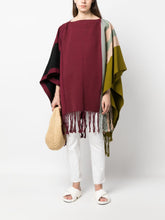 ColvilleMega Stripe cotton poncho at Fashion Clinic