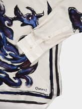 Commas Mythical Print Silk Blouse