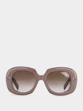 Cutler and Gross 9383 Taupe Round Sunglasses