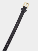Dolce & Gabbana Buckled Leather Belt With Logo Tag