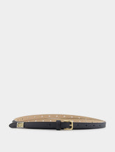 Dolce & Gabbana Buckled Leather Belt With Logo Tag