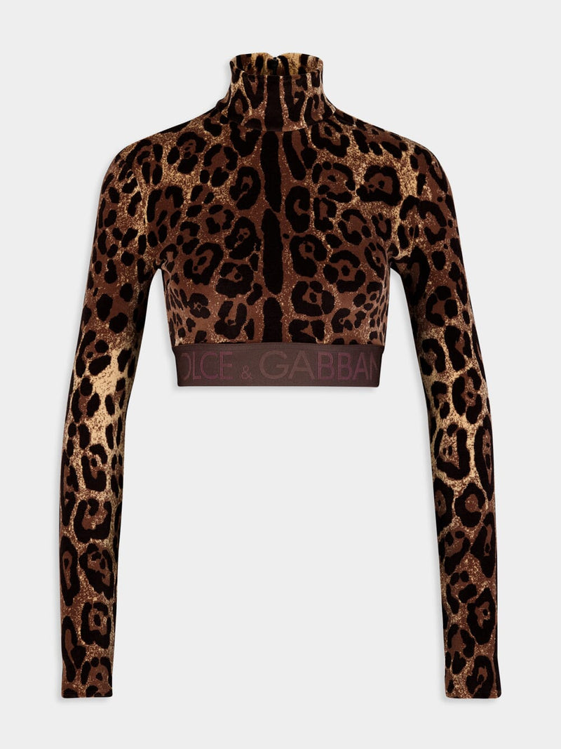 DOLCE & GABBANA Leopard-print stretch leggings · VERGLE