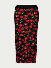 Dolce & Gabbana Cherry-Print Midi Pencil Skirt
