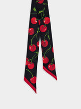 Dolce & Gabbana Cherry-Print Silk Headscarf