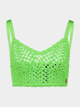 Dolce & Gabbana Crochet-Knit Bralette Top