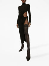 Dolce & Gabbana Cut-Out High-Neck Midi Dress