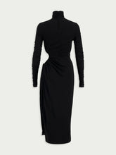 Dolce & Gabbana Cut-Out High-Neck Midi Dress