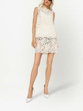 Dolce & Gabbana Ivory Lace Sleeveless Top