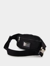 Dolce & Gabbana Embossed-Logo Black Belt Bag