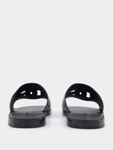 Dolce & Gabbana Embossed-Logo Leather Slides