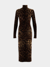 Dolce & Gabbana Leopard-Print Midi Dress