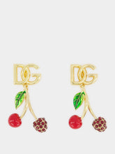 Dolce & Gabbana Logo-Lettering Drop Earrings