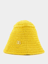 Dolce & Gabbana Logo-Plaque Crochet Bucket Hat