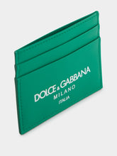 Dolce & Gabbana Logo-Print Leather Card Holder