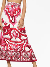 Dolce & Gabbana Majolica-Print A-Line Skirt