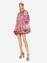Dolce & Gabbana Majolica-Print Batwing-Sleeve Shirt