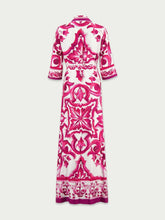 Dolce & Gabbana Majolica-Print V-Neck Maxi Dress