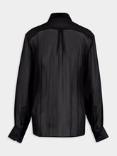 Dolce & Gabbana Satin-Trimmed Silk-Chiffon Shirt