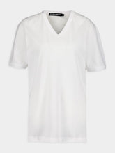 Dolce & Gabbana White V-Neck Cotton T-Shirt