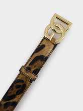 Dolce & Gabbana X KIM Leopard-print DG Logo Belt
