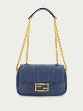 Fendi Medium Blue Baguette Chain Bag