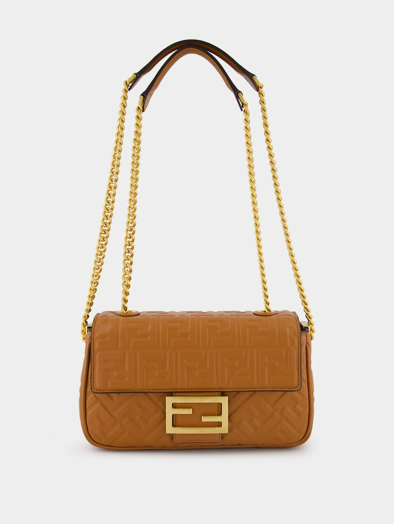 Fendi Baguette Chain Midi Orange Fashion Clinic