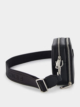 Fendi FF-Plaque Leather Messenger Bag