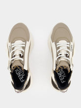Fendi Flow Beige Leather Low-Top Sneakers