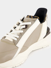 Fendi Flow Beige Leather Low-Top Sneakers