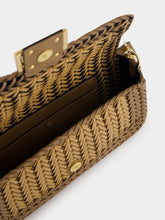 Fendi Interlaced Leather Baguette Bag