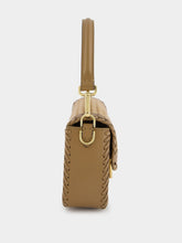 Fendi Interlaced Leather Baguette Bag