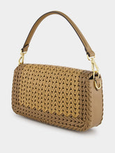 Fendi Interlaced Leather Baguette Bag