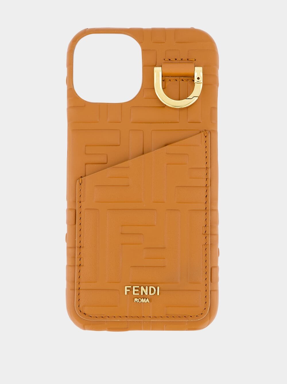 FendiiPhone 14 Leather Case at Fashion Clinic