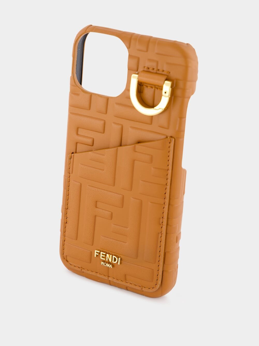 FendiiPhone 14 Leather Case at Fashion Clinic