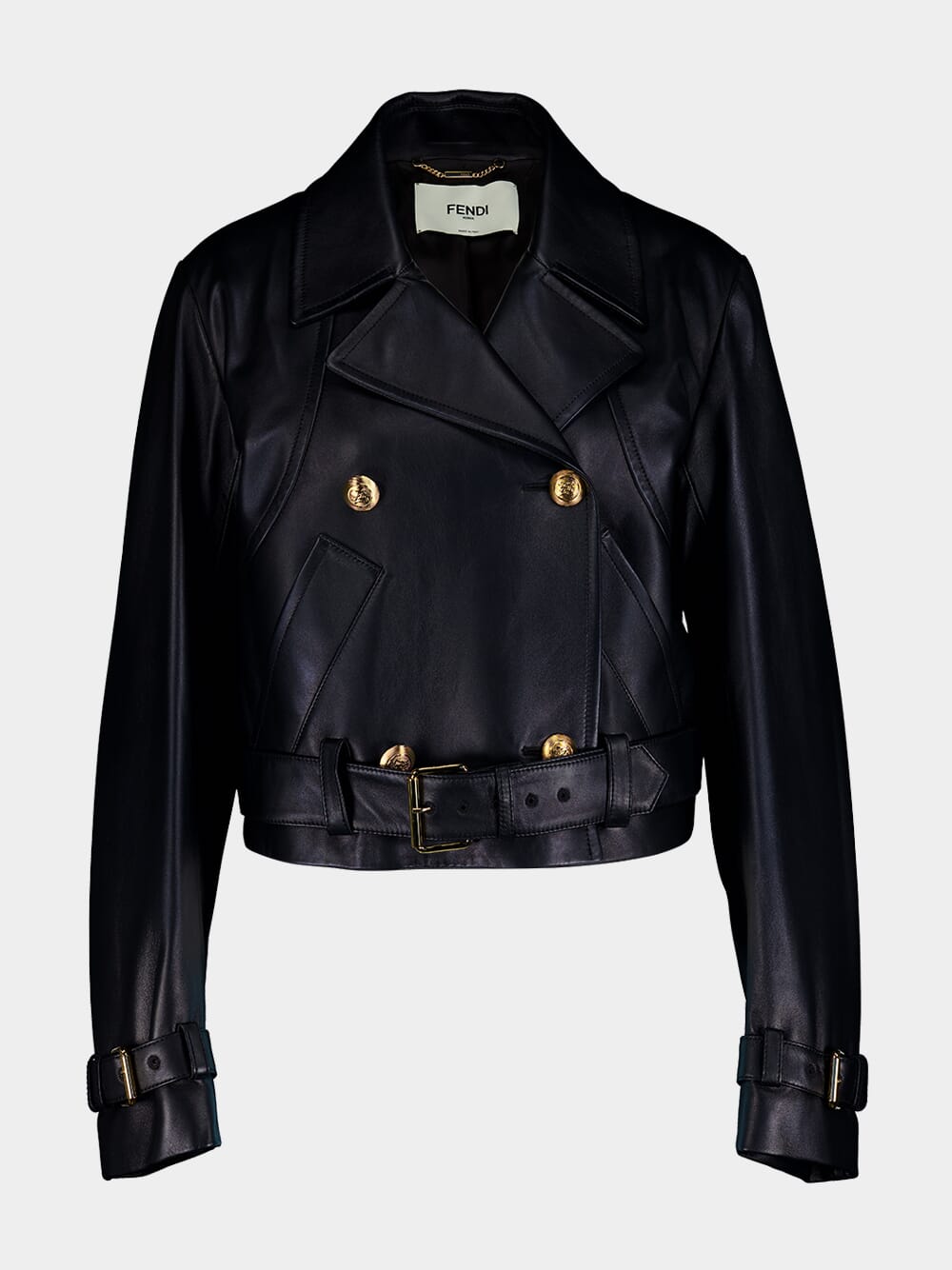 FendiNappa Leather Biker Jacket at Fashion Clinic